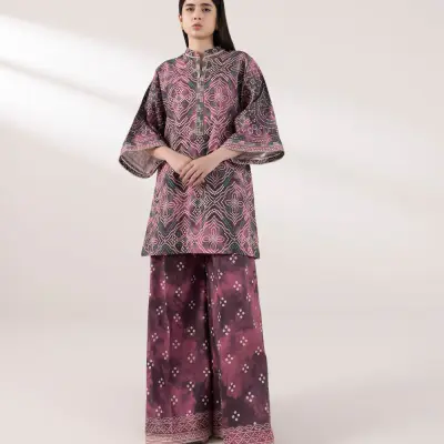 2 Piece - Printed Cambric Suit