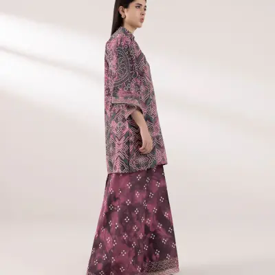 2 Piece - Printed Cambric Suit