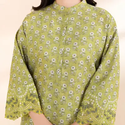 3 PIECE EMBROIDERED CAMBRIC SUIT