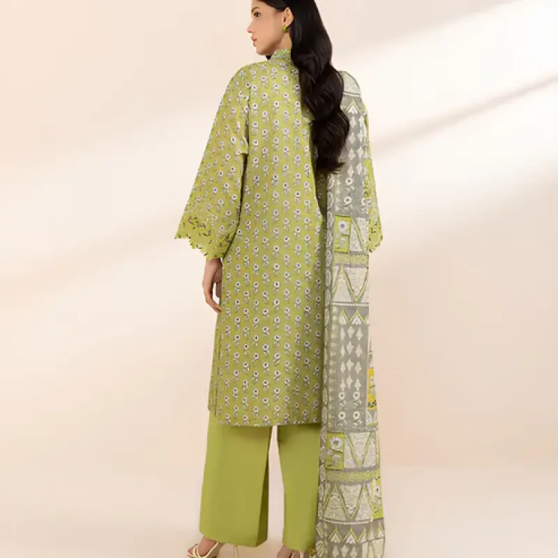 3 PIECE EMBROIDERED CAMBRIC SUIT