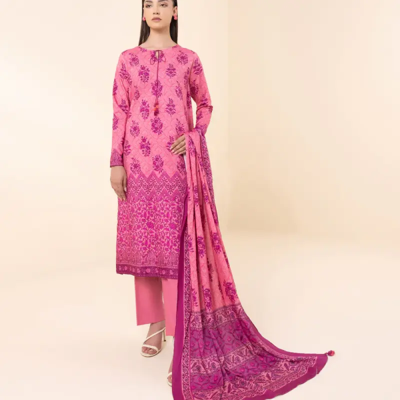 3 PIECE - PRINTED LINEN SUIT