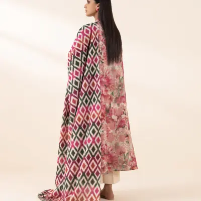 3 Piece - Printed Cambric Suit