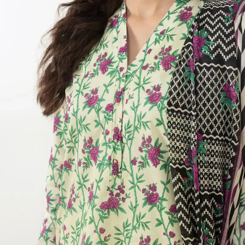 3 Piece – Printed Lawn Suit