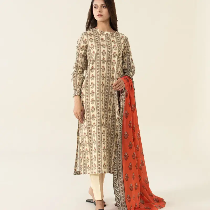 3 Piece - Printed Lawn Suit
