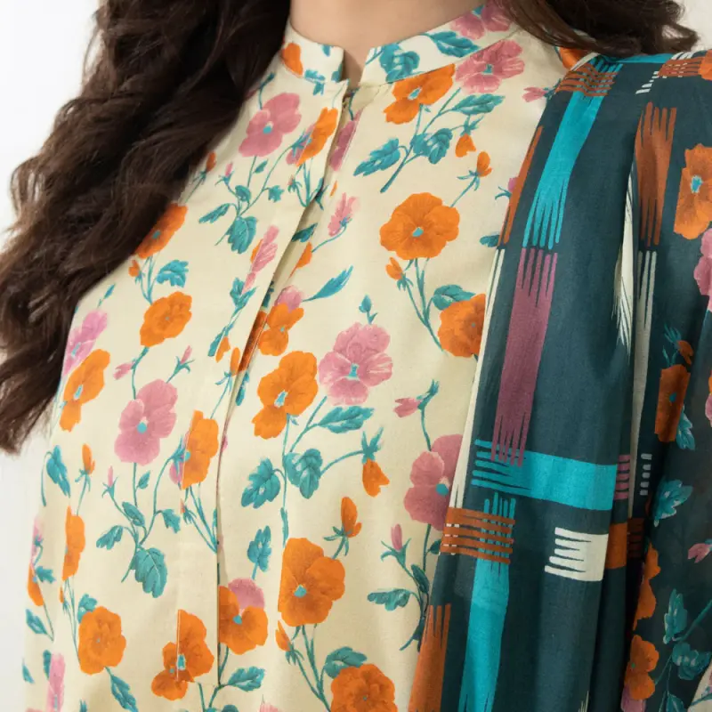 3 Piece - Printed Lawn Suit