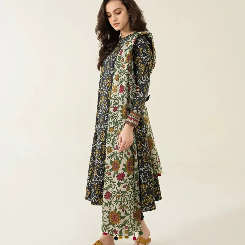 3 Piece - Printed Lawn Suit