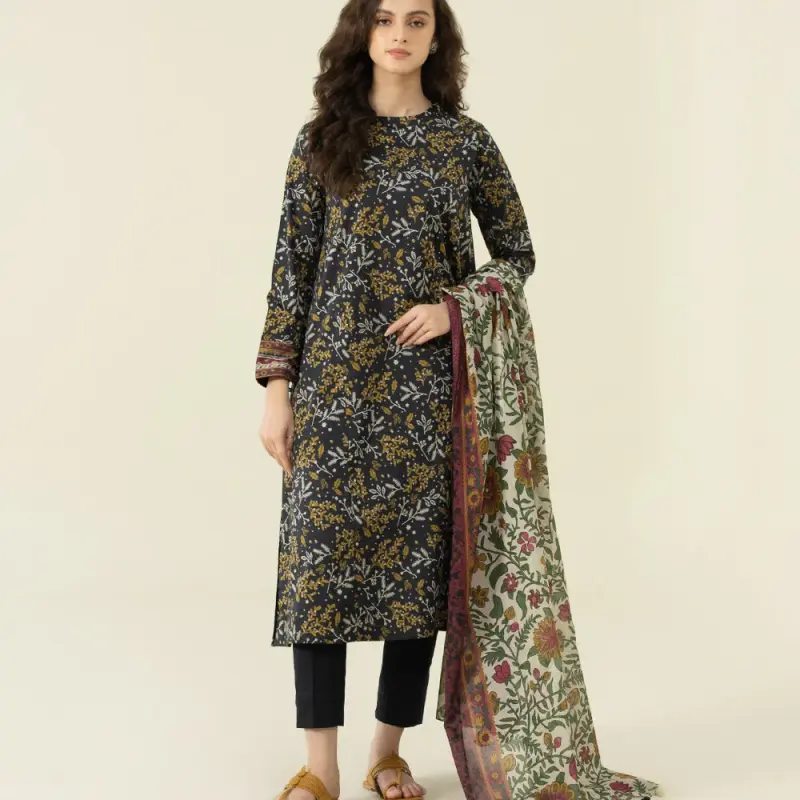 3 Piece - Printed Lawn Suit
