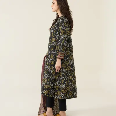 3 Piece - Printed Lawn Suit