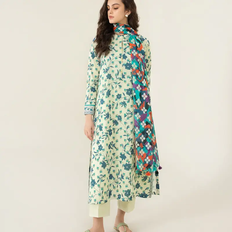 3 Piece - Printed Lawn Suit