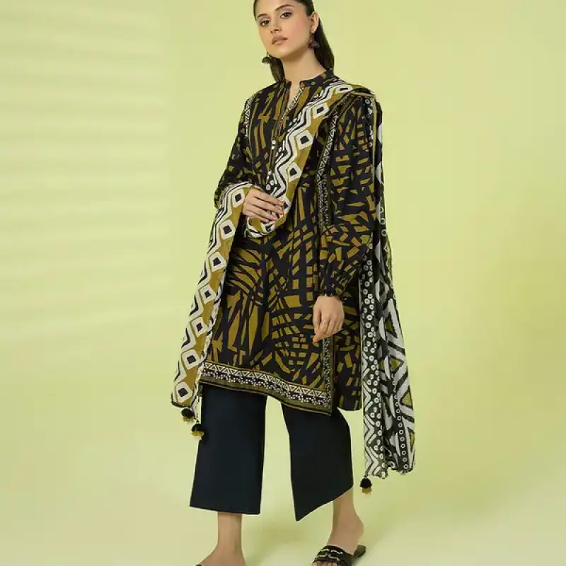 3 Piece - Printed Lawn Suit