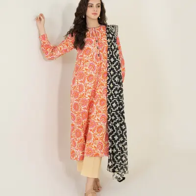 3pc unstitched lawn collection