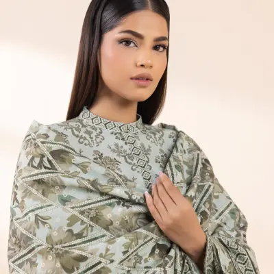 3 PIECE - PRINTED KHADDAR SUIT