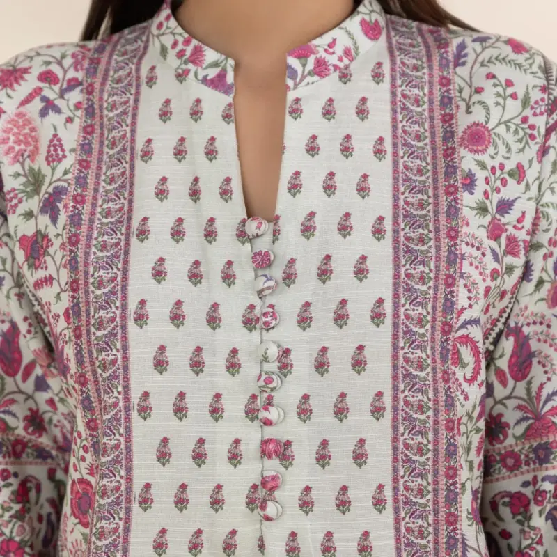 3 Piece - Printed Khaddar Suit