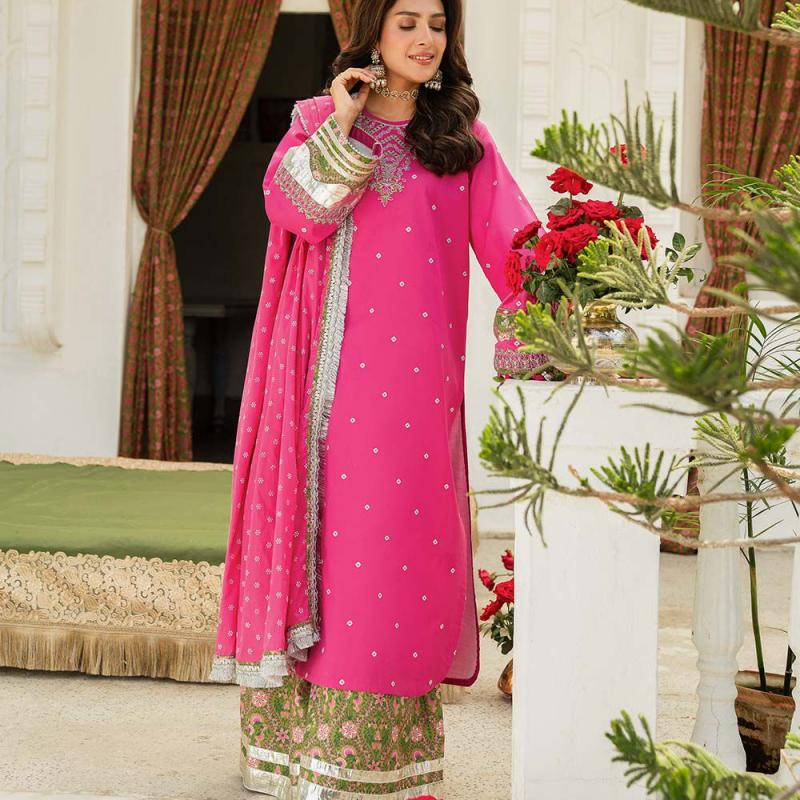 3 Piece - Embroidered Lawn Suit