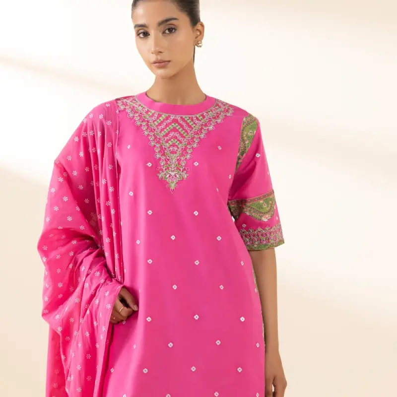 3 Piece - Embroidered Lawn Suit