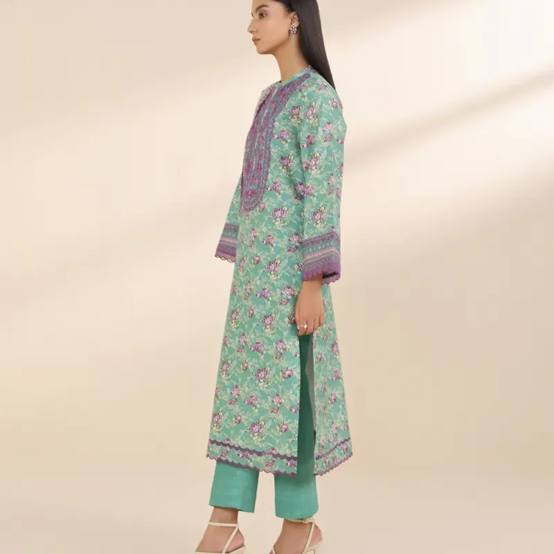 3 Piece - Embroidered Khaddar Suit